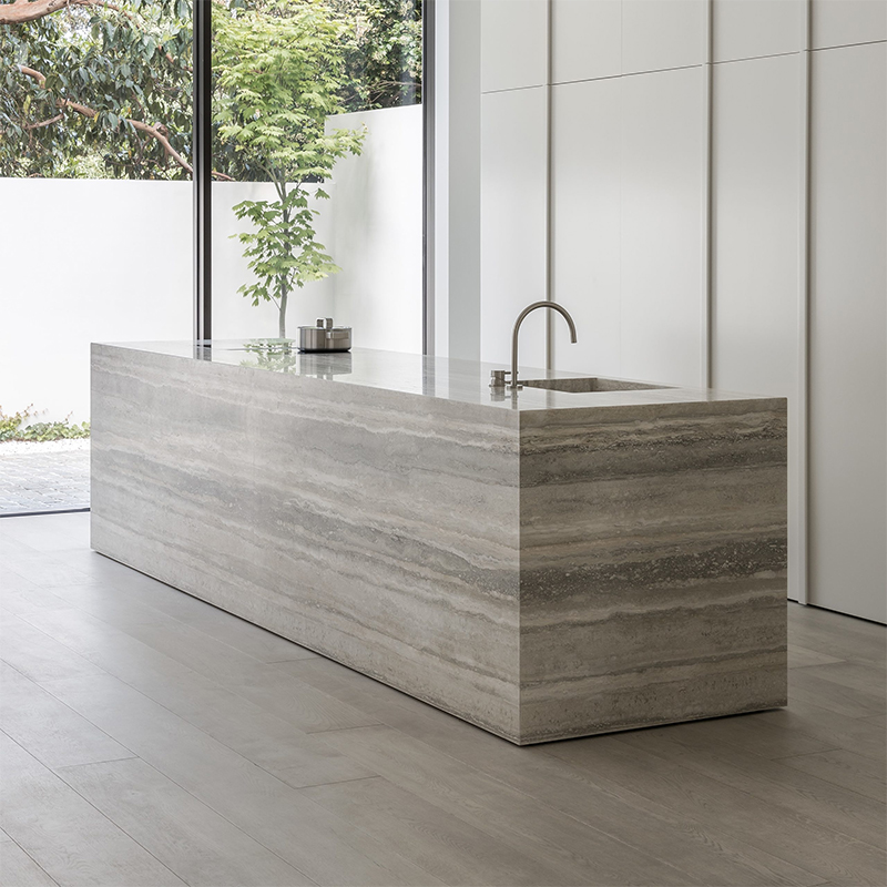 SILVER GREY TRAVERTINE