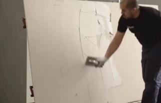 Adhesive Coating on Slab Back